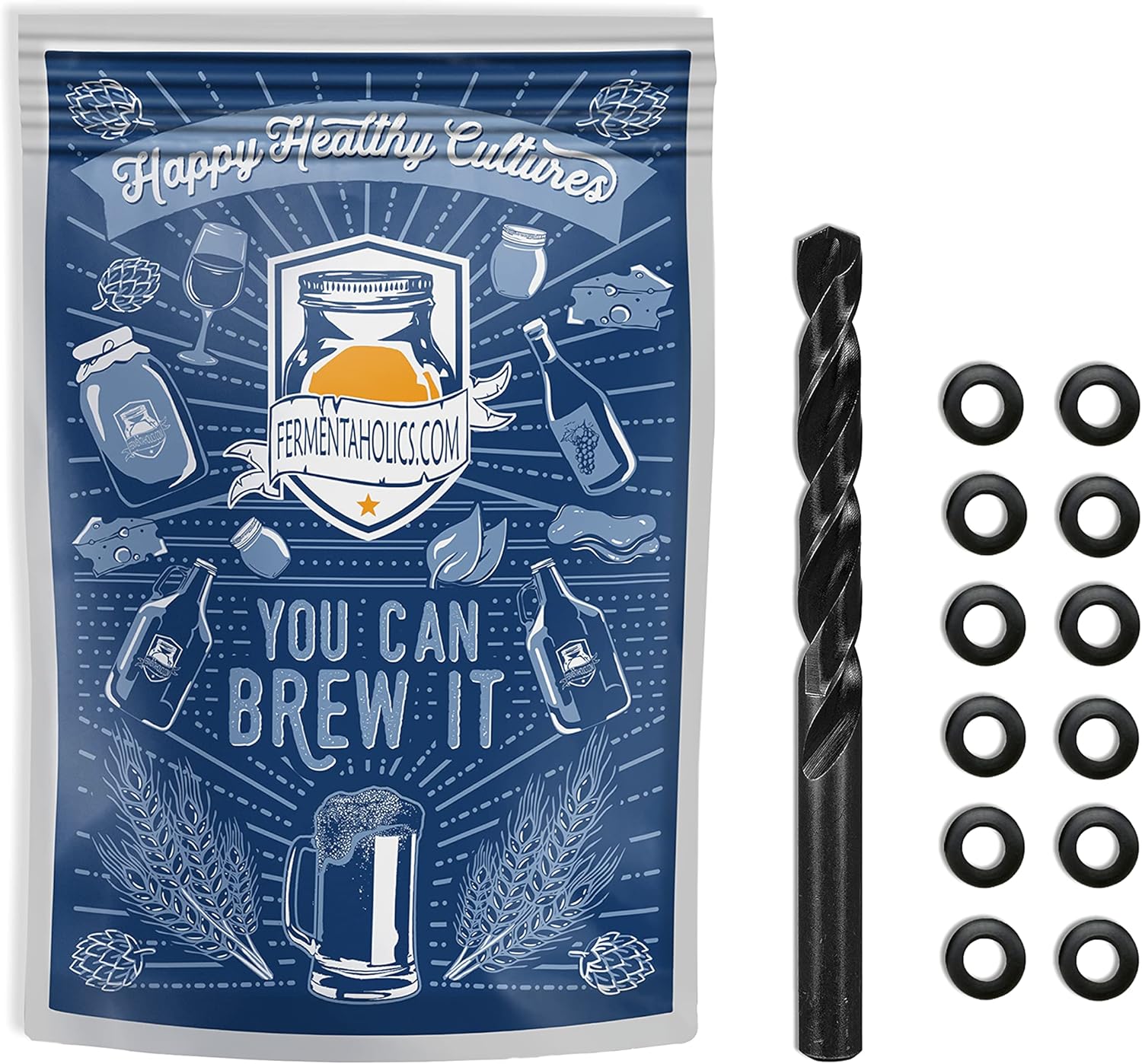 Generic Black Rubber Airlock Grommet